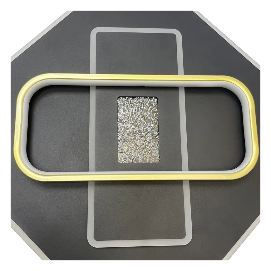 LED Димируем плафон LED/90W/230V 3000-6500K черен + дистанционно управление