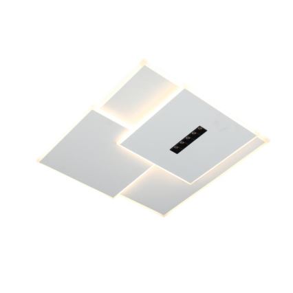 LED Димируем плафон LED/95W/230V 3000-6500K бял + дистанционно управление