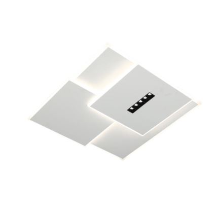 LED Димируем плафон LED/95W/230V 3000-6500K бял + дистанционно управление