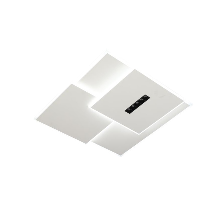 LED Димируем плафон LED/95W/230V 3000-6500K бял + дистанционно управление