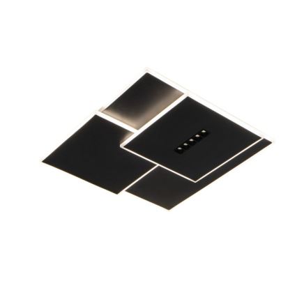 LED Димируем плафон LED/95W/230V 3000-6500K черен + дистанционно управление