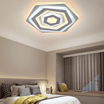 LED Димируем плафон LED/95W/230V 3000-6500K + дистанционно управление