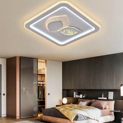 LED Димируем плафон LED/95W/230V 3000-6500K + дистанционно управление