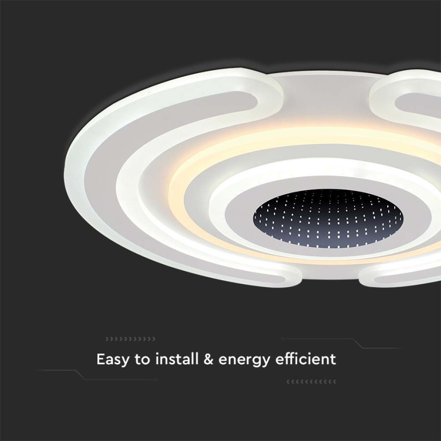 LED Димируем плафон LED/95W/230V 3000-6500K + дистанционно управление