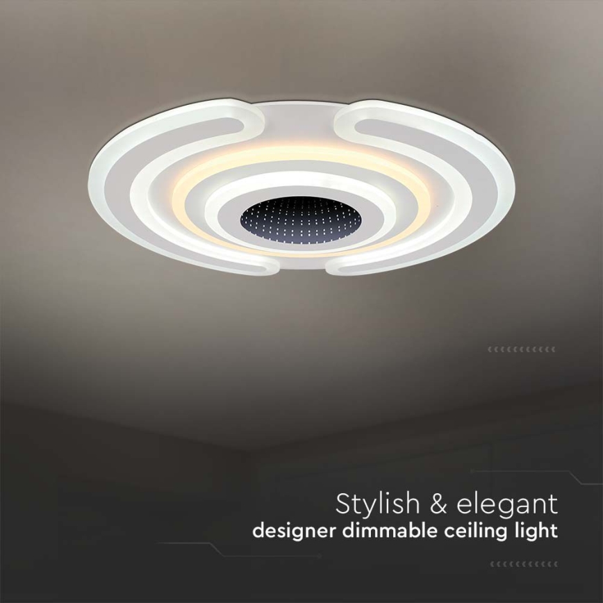 LED Димируем плафон LED/95W/230V 3000-6500K + дистанционно управление