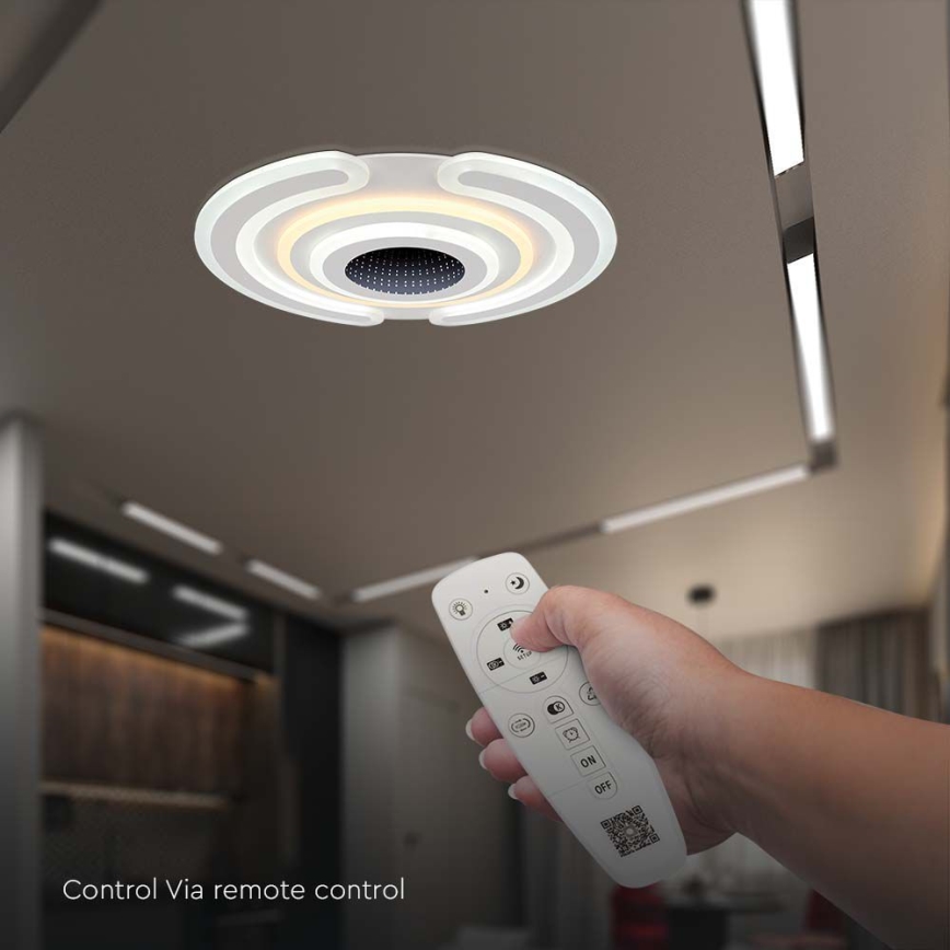 LED Димируем плафон LED/95W/230V 3000-6500K + дистанционно управление