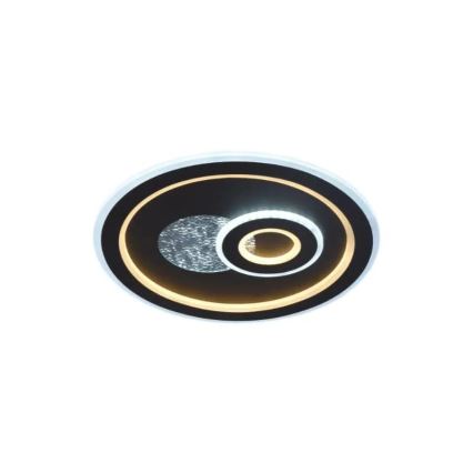 LED Димируем плафон LED/95W/230V 3000-6500K черен + дистанционно управление