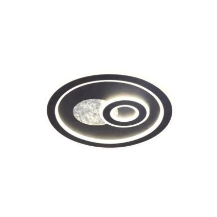 LED Димируем плафон LED/95W/230V 3000-6500K черен + дистанционно управление