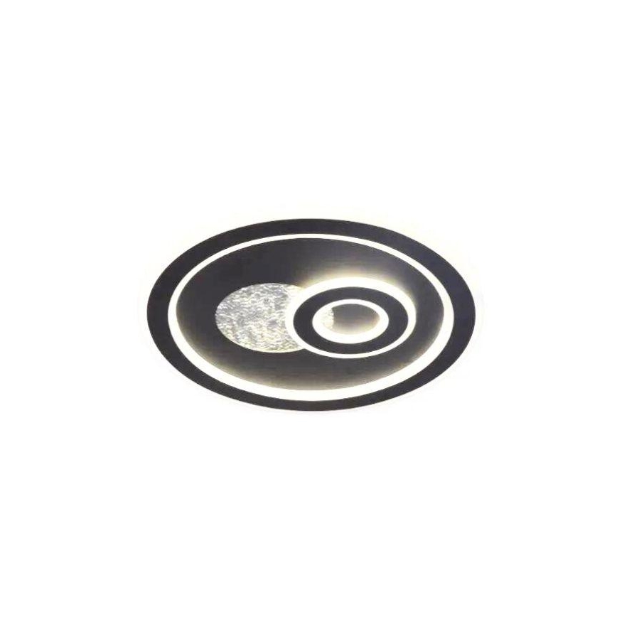 LED Димируем плафон LED/95W/230V 3000-6500K черен + дистанционно управление