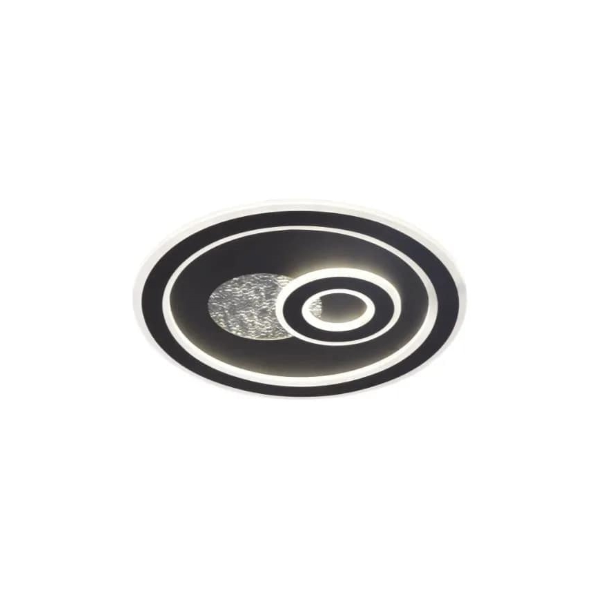 LED Димируем плафон LED/95W/230V 3000-6500K черен + дистанционно управление