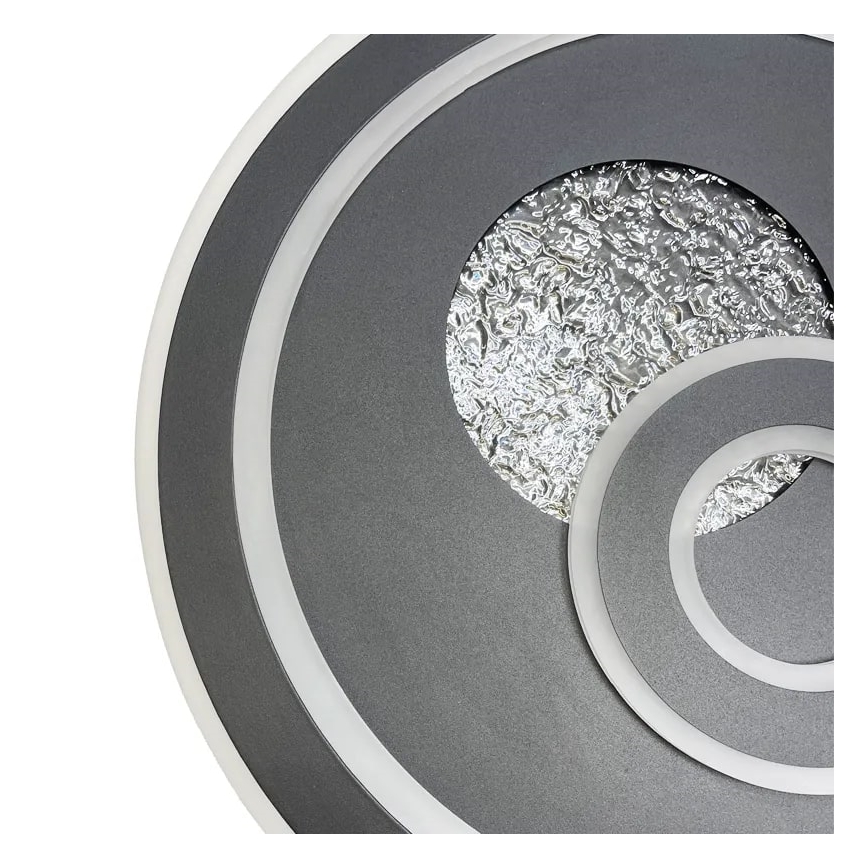 LED Димируем плафон LED/95W/230V 3000-6500K черен + дистанционно управление