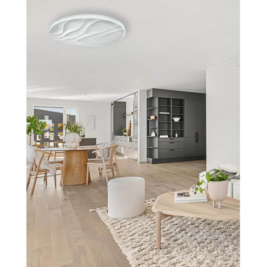 LED Димируем плафон LIKA LED/60W/230V 2700-6500K Ø 58 см + дистанционно управление