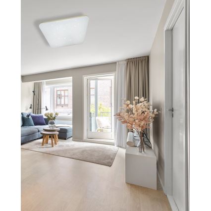 LED Димируем плафон MANA LED/60W/230V 2700-6500K 53x53 см + дистанционно управление