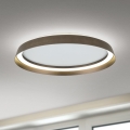 LED Димируем плафон MANTA LED/38W/230V 2700/3000/4000K Ø 45 см кафяв