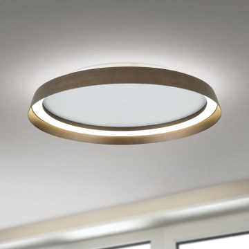 LED Димируем плафон MANTA LED/38W/230V 2700/3000/4000K Ø 45 см кафяв