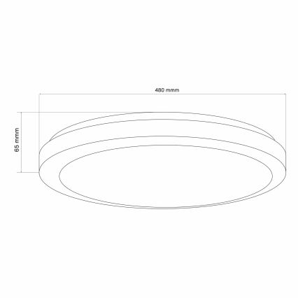 LED Димируем плафон за баня MARIAN LED/72W/230V Ø 48 см 3000-6000K IP44 + дистанционно управление