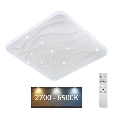 LED Димируем плафон NERIS LED/36W/230V 2700-6500K 43x43 см + дистанционно управление