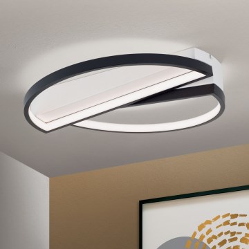 LED Димируем плафон OLGA LED/28W/230V черен/бял
