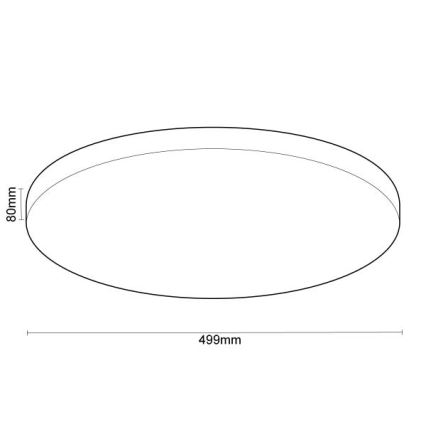 LED Димируем плафон OPAL LED/48W/230V 2700-6500K Wi-Fi Tuya бял + дистанционно управление
