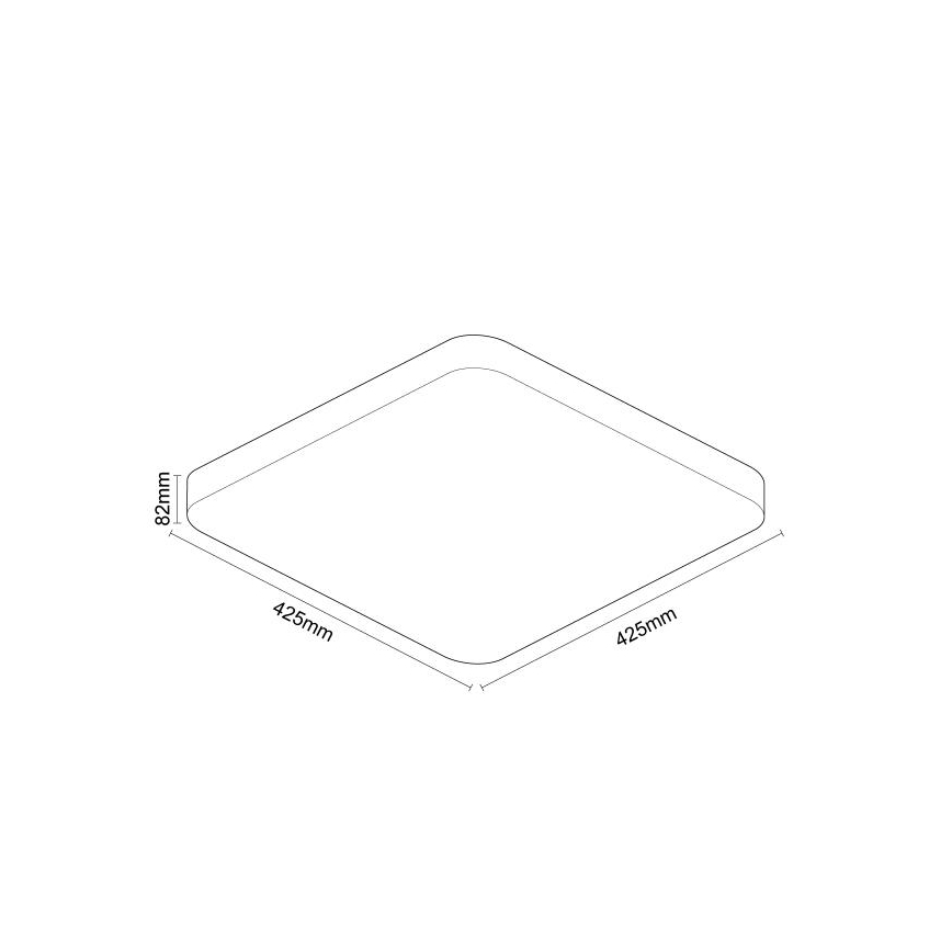 LED Димируем плафон OPAL LED/48W/230V 2700-6500K Wi-Fi Tuya бял + дистанционно управление