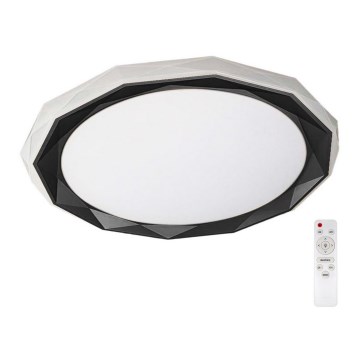 LED Димируем плафон OSCAR LED/45W/230V 3000-6000K черен + дистанционно управление