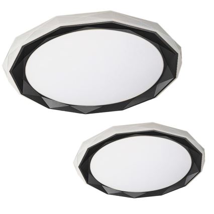 LED Димируем плафон OSCAR LED/45W/230V 3000-6000K черен + дистанционно управление