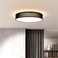 LED Димируем плафон PENLEY LED/48W/230V 3000-6500K Ø 40 см черен + дистанционно управление