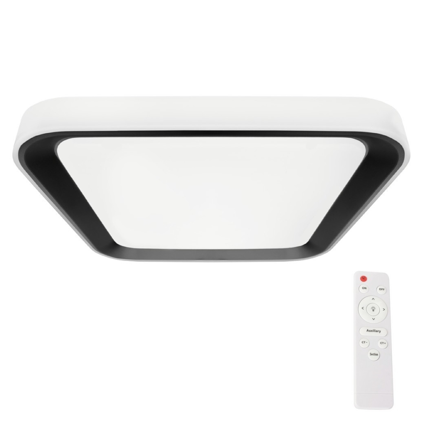 LED Димируем плафон QUADRO LED/66W/230V 3000-6000K бял/черен + дистанционно
