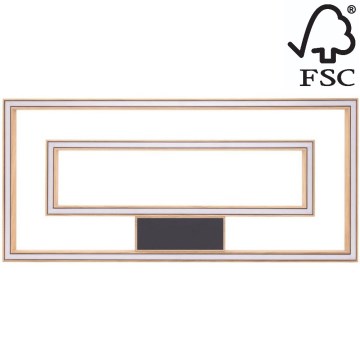 LED Димируем плафон RAMME 2xLED/28,5W/230V дъб – FSC сертифицирано