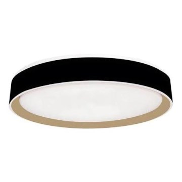 LED Димируем плафон с гласово управление OPAL LED/48W/230V 2700-6500K черен + дистанционно управление