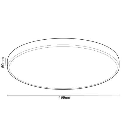LED Димируем плафон с гласово управление OPAL LED/48W/230V 2700-6500K бял + дистанционно управление