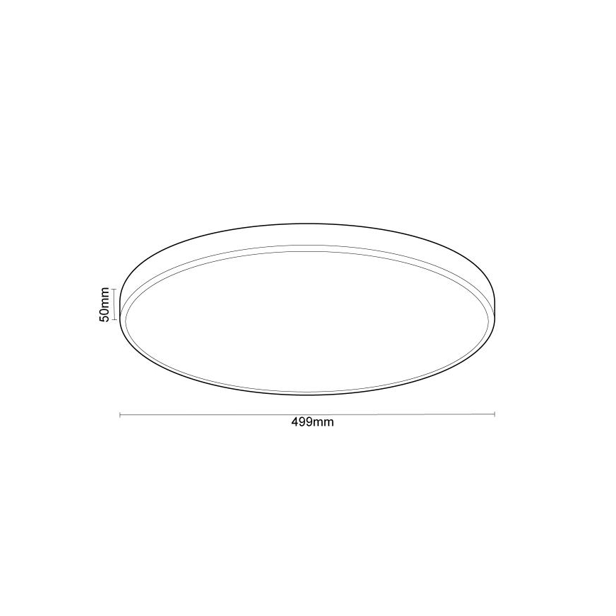 LED Димируем плафон с гласово управление OPAL LED/48W/230V 2700-6500K бял + дистанционно управление
