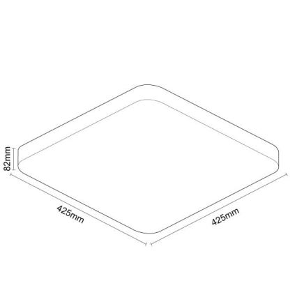LED Димируем плафон с гласово управление OPAL LED/48W/230V 2700-6500K бял + дистанционно управление