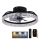 LED Димируем плафон с вентилатор LED/35W/230V 3000-6500K черен + дистанционно управление