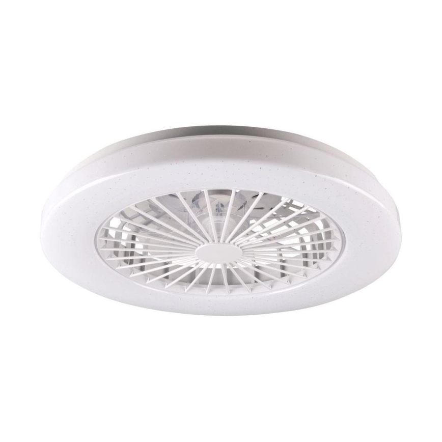 LED Димируем плафон с вентилатор LIBYA LED/48W/230V 3000-6500K бял + дистанционно управление