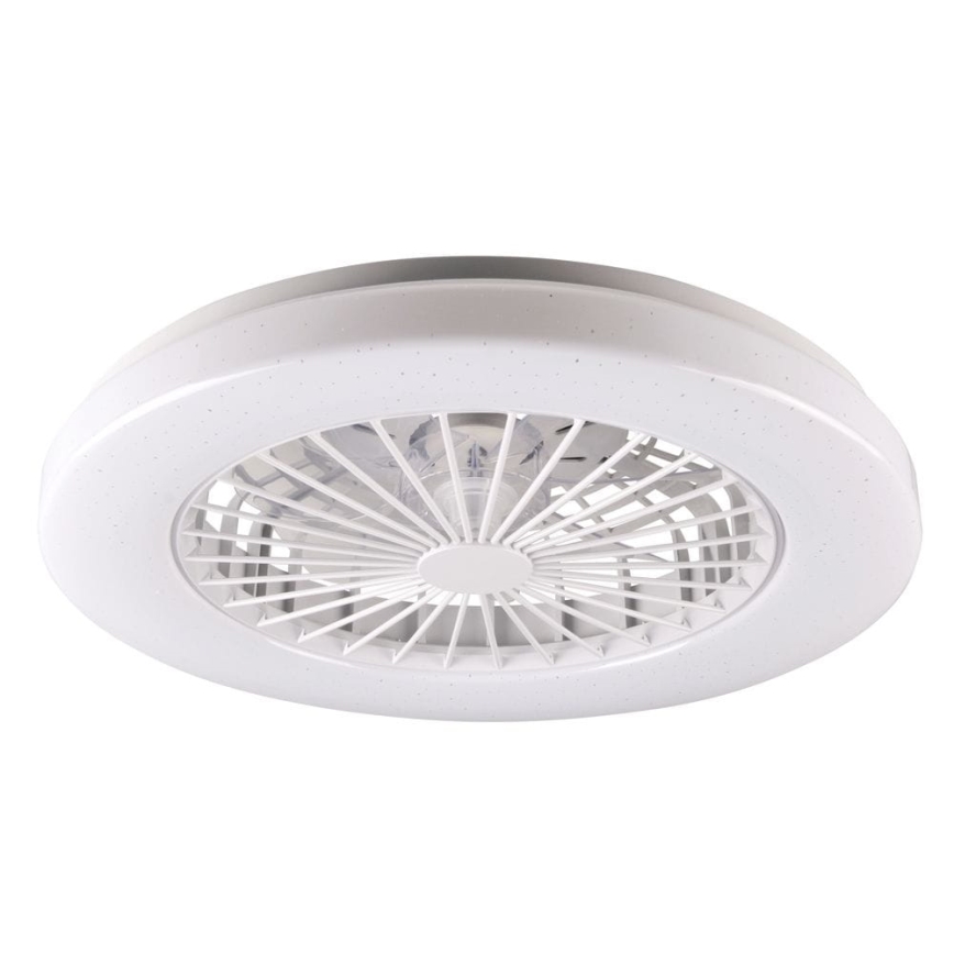 LED Димируем плафон с вентилатор LIBYA LED/48W/230V 3000-6500K бял + дистанционно управление