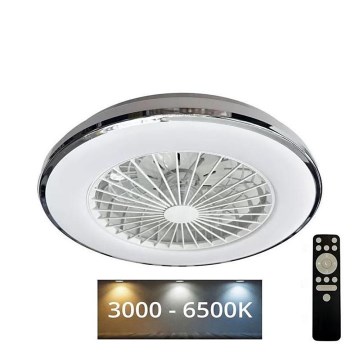 LED Димируем плафон с вентилатор OPAL LED/48W/230V 3000-6500K + дистанционно управление