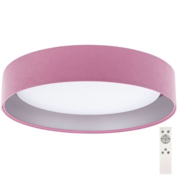 LED Димируем плафон SMART GALAXY LED/24W/230V розов/сребрист 3000-6500K + дистанционно