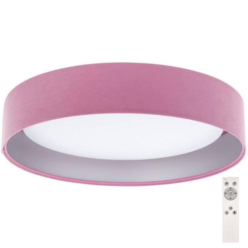 LED Димируем плафон SMART GALAXY LED/24W/230V розов/сребрист 3000-6500K + дистанционно