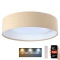 LED Димируем плафон SMART GALAXY LED/36W/230V Ø 55 см 2700-6500K Wi-Fi Tuya бежов/бял + дистанционно