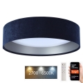 LED Димируем плафон SMART GALAXY LED/36W/230V Ø 55 см 2700-6500K Wi-Fi Tuya син/сребрист + дистанционно