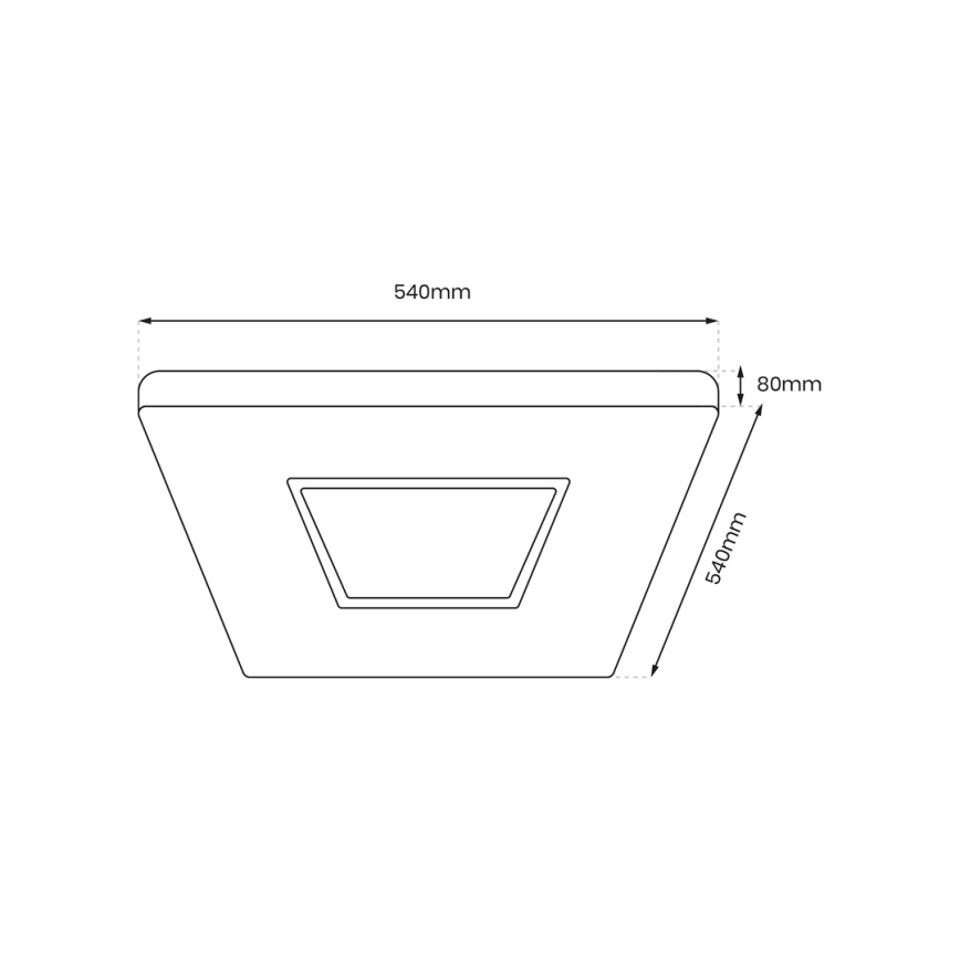 LED Димируем плафон SPARKY LED/65W/230V 3000-6000K + дистанционно управление