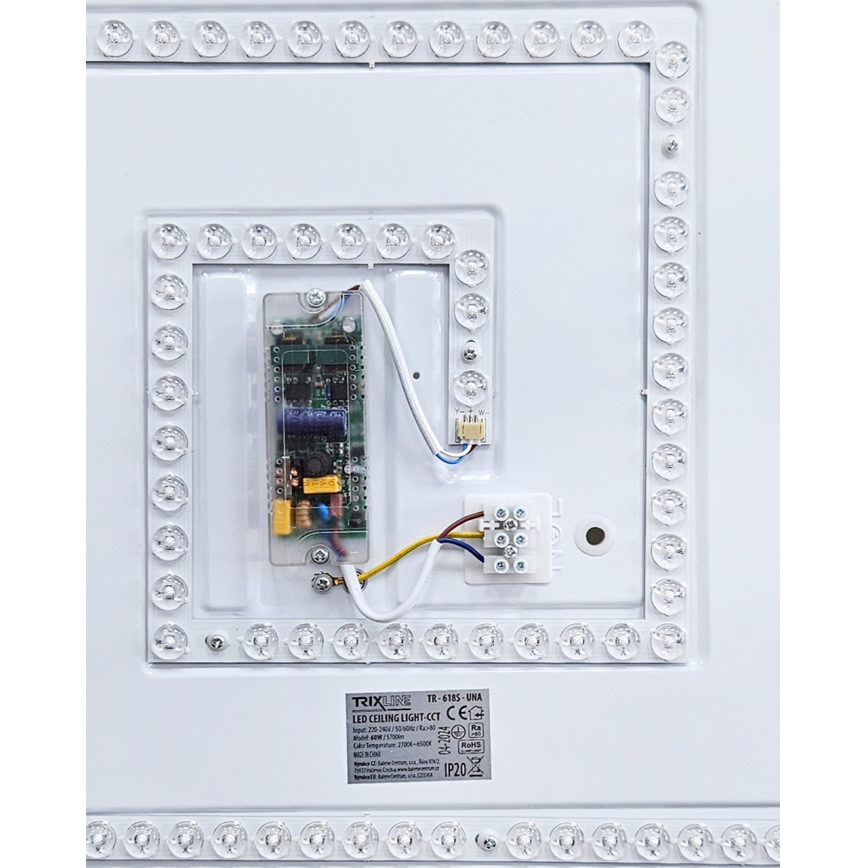 LED Димируем плафон UNA LED/60W/230V 2700-6500K 50x50 см + дистанционно управление