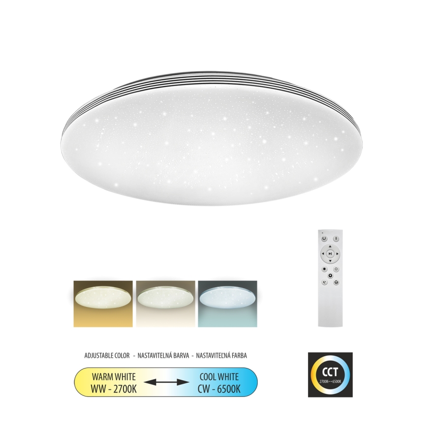 LED Димируем плафон VENTA LED/36W/230V 2700-6500K Ø 48 см + дистанционно управление