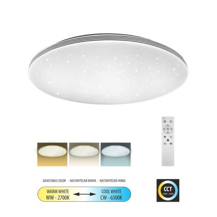 LED Димируем плафон VENTA LED/60W/230V 2700-6500K Ø 58 см + дистанционно управление