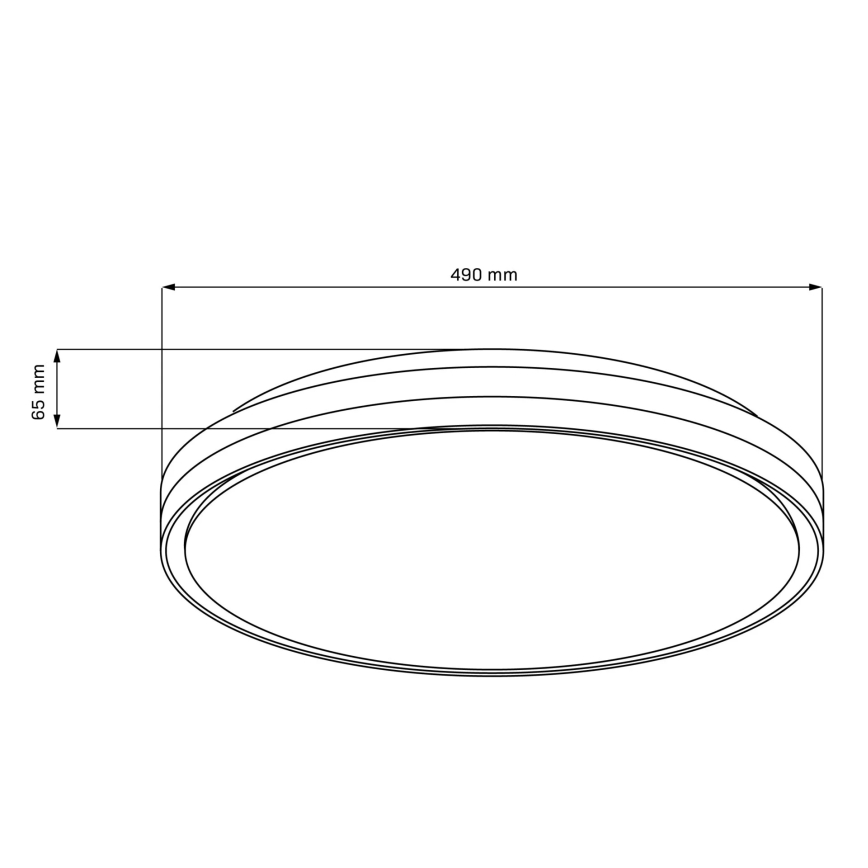 LED Димируем плафон за баня CASSANDRA LED/72W/230V Ø 49 см 3000-6000K IP44 + дистанционно управление