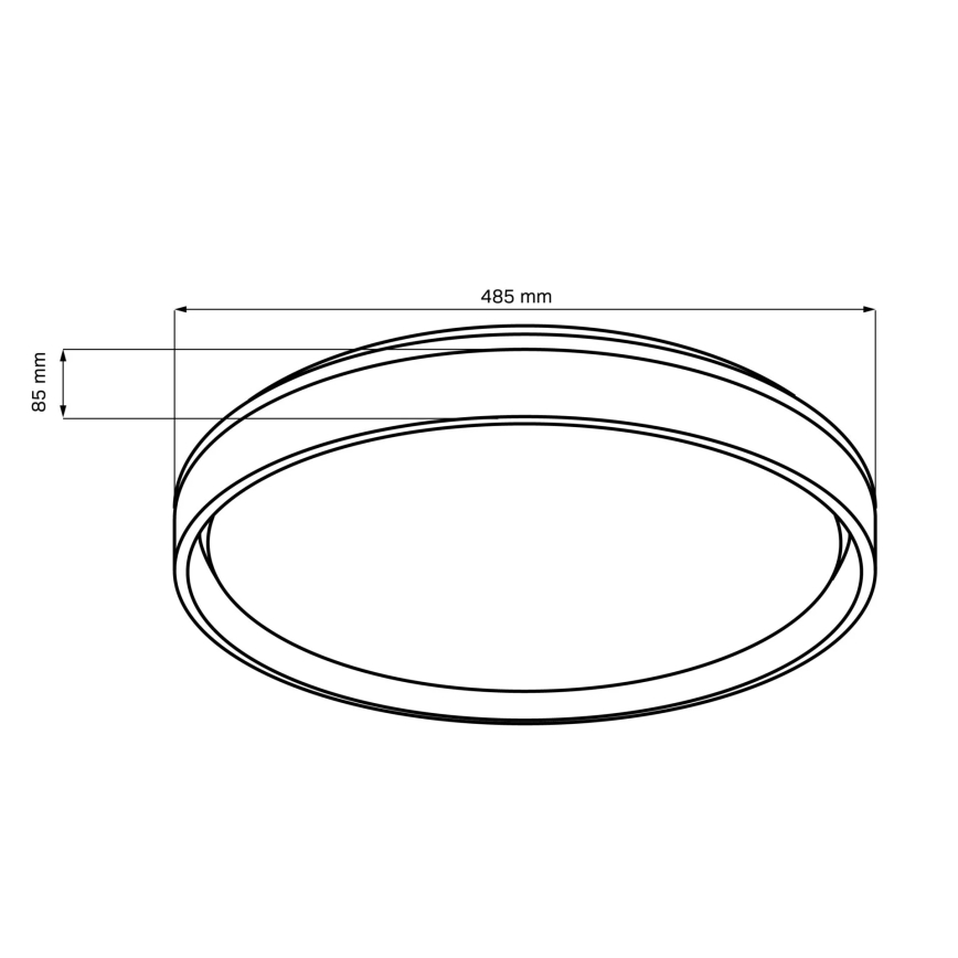 LED Димируем плафон за баня ELIZA LED/72W/230V Ø 48,5 см 3000-6000K IP44 + дистанционно управление