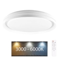 LED Димируем плафон за баня ELIZA LED/72W/230V Ø 48,5 см 3000-6000K IP44 + дистанционно управление