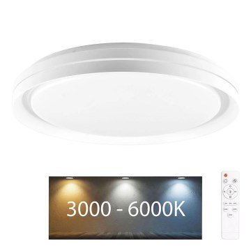 LED Димируем плафон за баня ELIZA LED/72W/230V Ø 48,5 см 3000-6000K IP44 + дистанционно управление