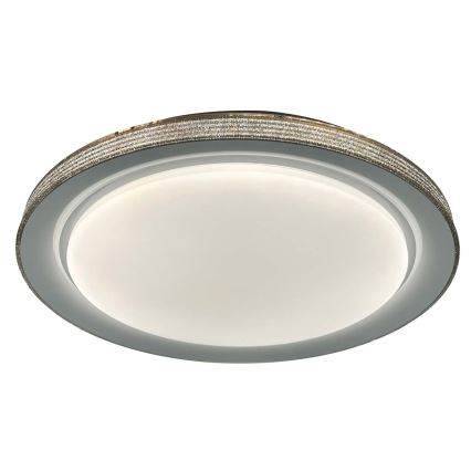 LED Димируем плафон за баня GRAŻYNA LED/48W/230V 3000-6000K Ø 41 см IP44 сив + дистанционно управление